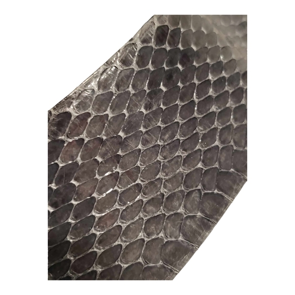 RARE JUDITH LIEBER Python Leather Metal Buckle Belt - Picture 14 of 15